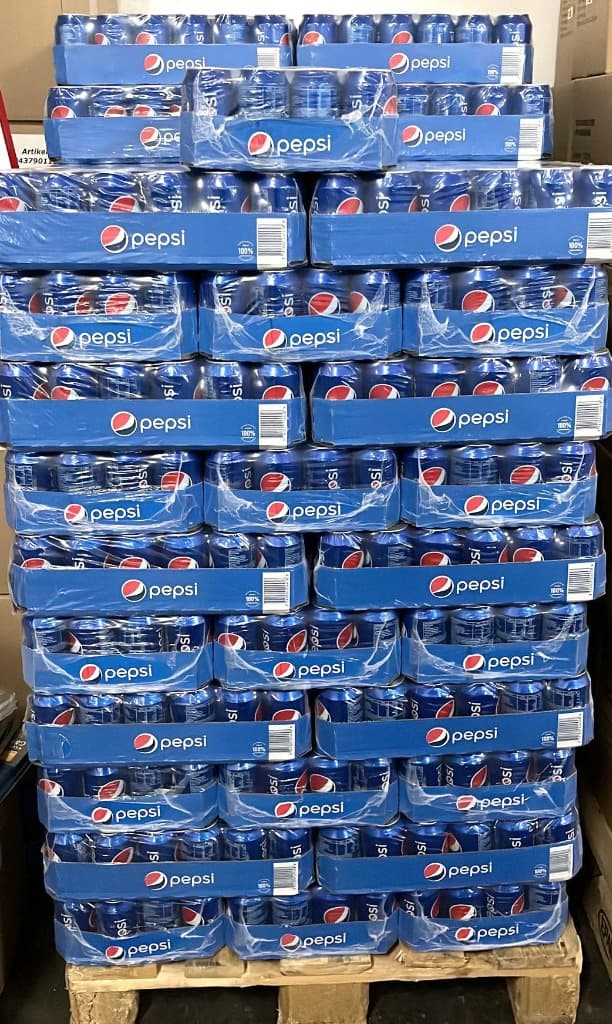 Pepsi bulk delivery cases