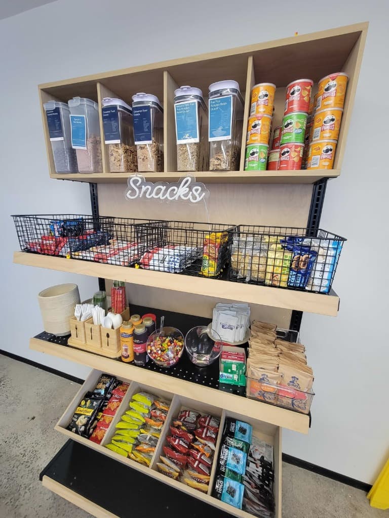 Snack drawer setup