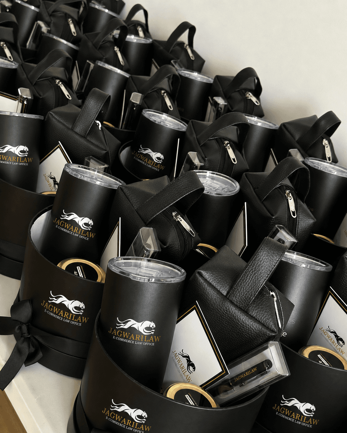 Branded client gift packs for the office