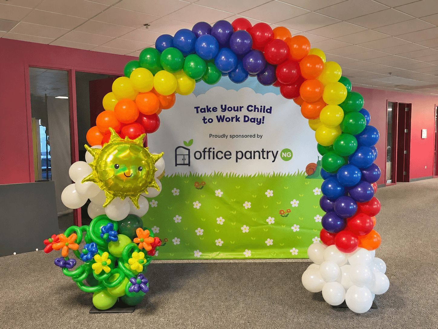 Children's Day office celebration display