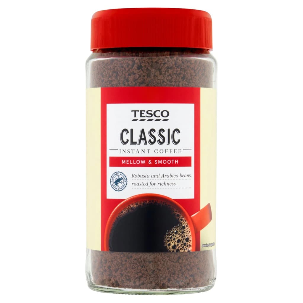 Tesco Classic instant coffee jar